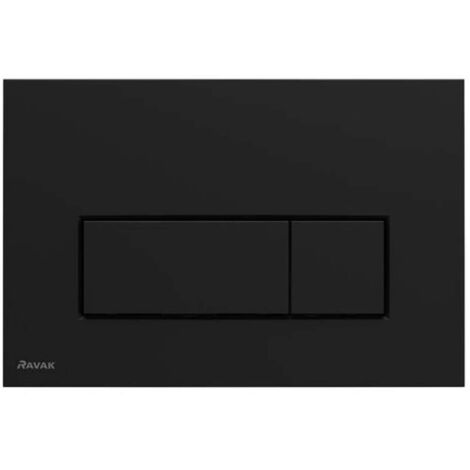 Ravak Uni Slim - Pulsador de descarga, negro mate X01744