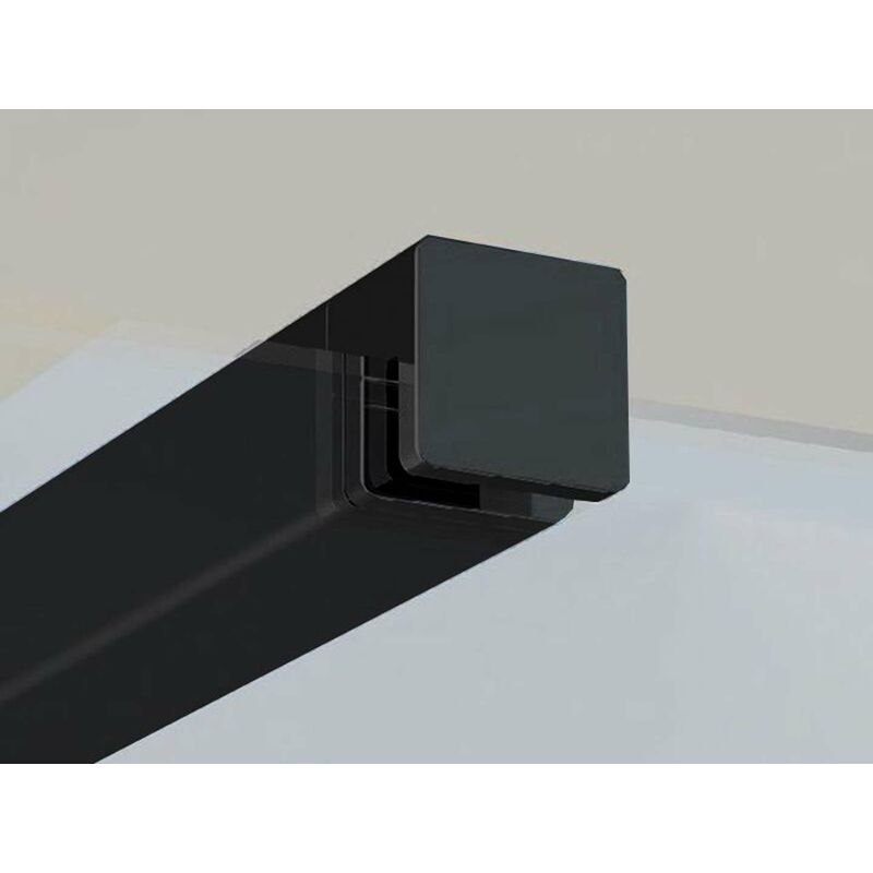 Ravak - Walk-In - Barre w-set 80 Wall/Corner, noir GWD010003017