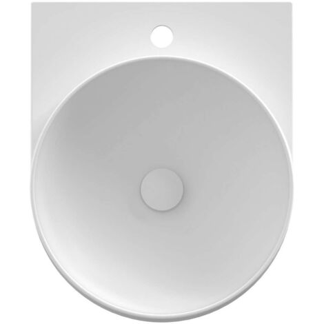 Ravak Yard - Lave-mains, 41x50  mm, sans trop-plein, trou pour robinet, blanc mat XJX0E240001