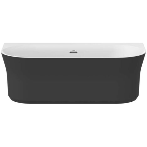 Ravak Ypsilon - Baignoire 178x86 cm, noir/blanc XC00100057
