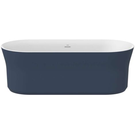 Ravak Ypsilon - Baignoire îlot, 180x80 cm, Deepsea Blue/blanc XC00100071