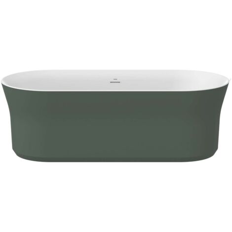 Ravak Ypsilon - Baignoire îlot, 180x80 cmcm, Grey Green/blanc XC00100052