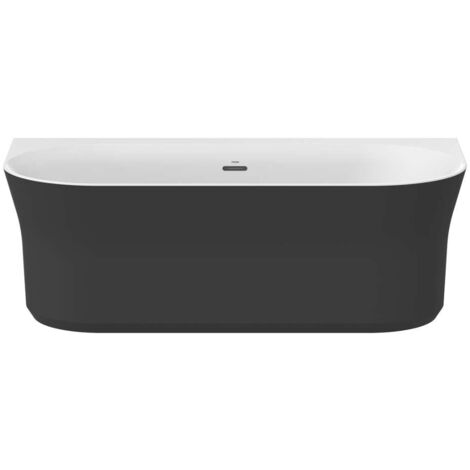 Ravak Ypsilon - Vasca da bagno 178x86 cm, bianco/nero XC00100057