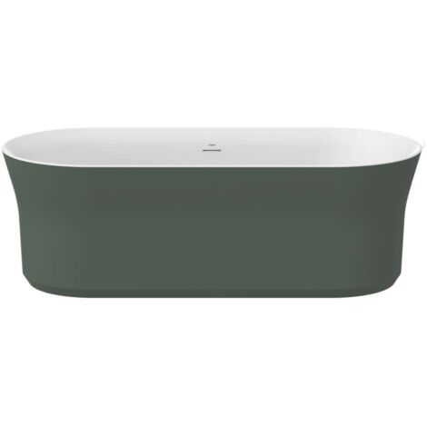 Ravak Ypsilon - Vasca da bagno freestanding, 180x80 cm, Grey Green/bianco XC00100052