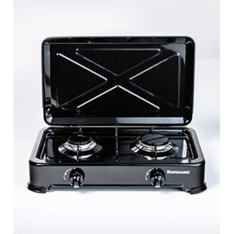 Ravanson K-02TB hobs Negro Encimera Encimera de gas 2 zona(s)