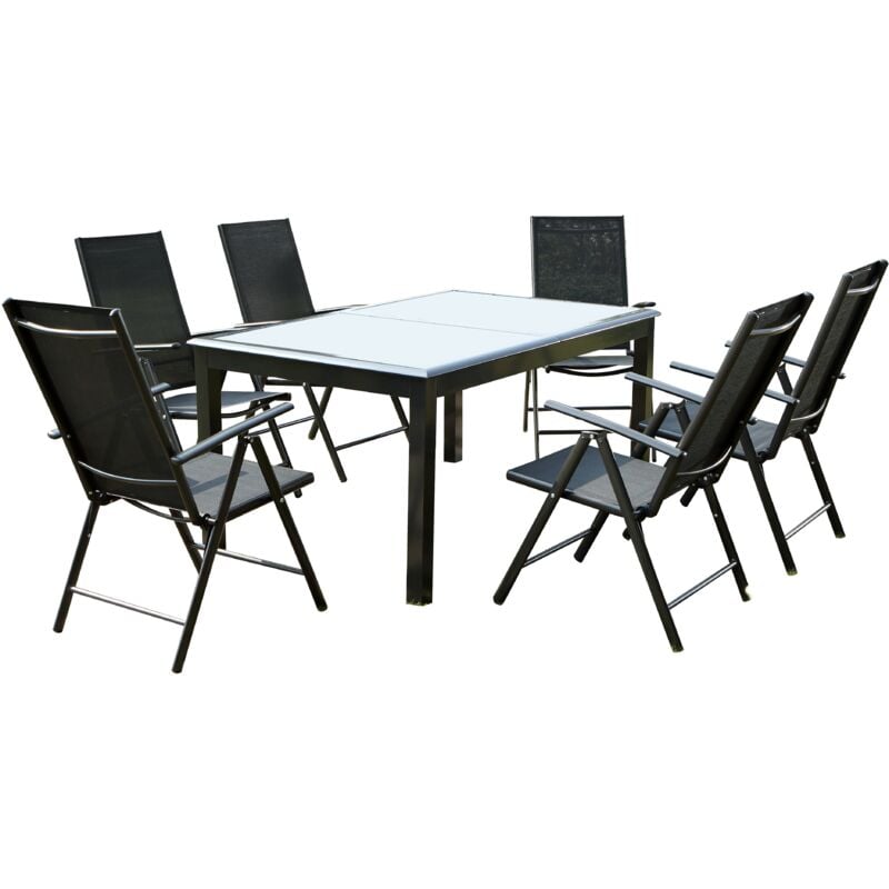 

Ravenne 6. Conjunto de jardín de aluminio gris de 6 plazas - Gris