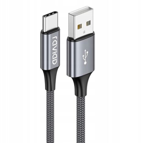 RAVIAD USB-C-Kabel, 1 m, Schwarz