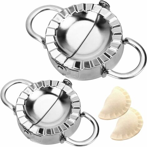 Ravioli Maker Mold, 2 Pcs 304 Stainless Steel Ravioli Maker, Easy Tool for Cutting Dough, Pastry, Kitchen Gadgets (Small 3 Inch, Large 3.75 Inch)
