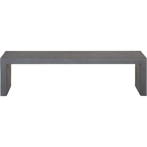 Raw Concrete Outdoor Bench Grey TARANTO