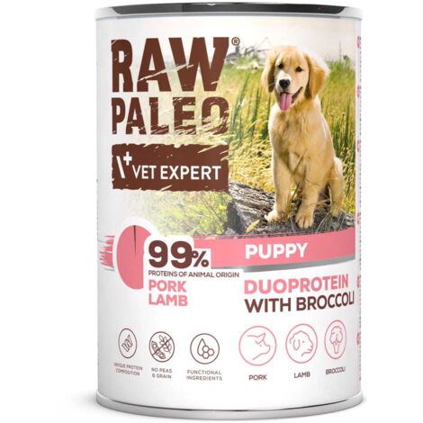 RAW PALEO Puppy Duoprotein SCHWEINEFLEISCH/LAMM für Welpen 400g