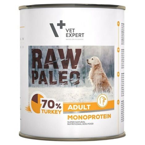 Raw Paleo - Tacchino - 800 g - Cibo umido per cani adulti