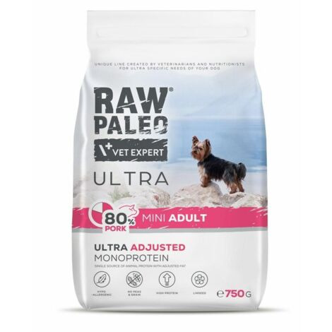 RAW PALEO Ultra Mini Adult Pork 750g