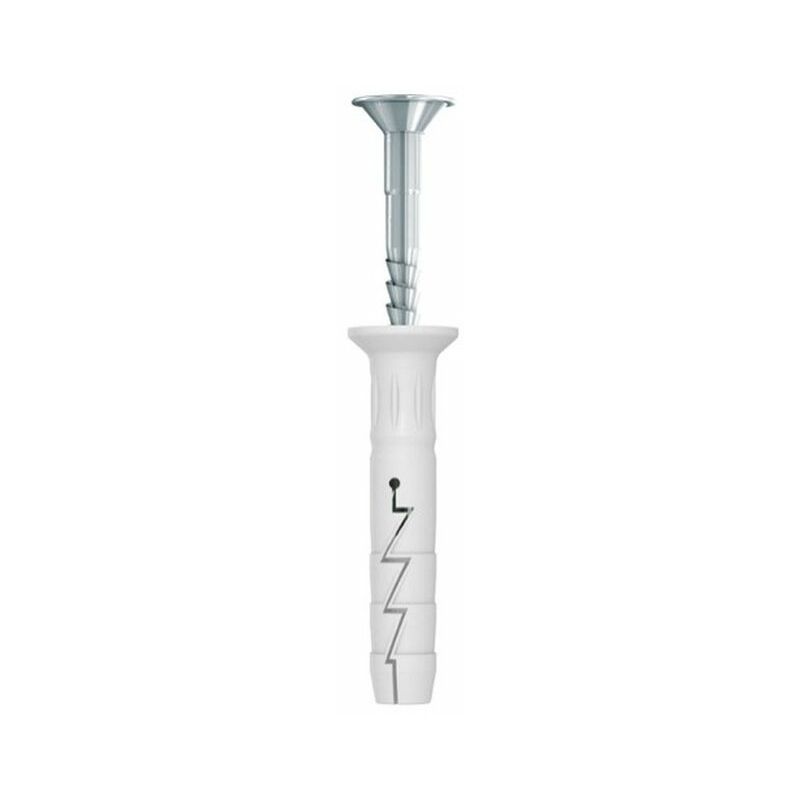 Nylon Hammer In Fixing With Countersunk Head 6X60 20 Pack - R-S1-FX-NO6L060/20 - Rawlplug