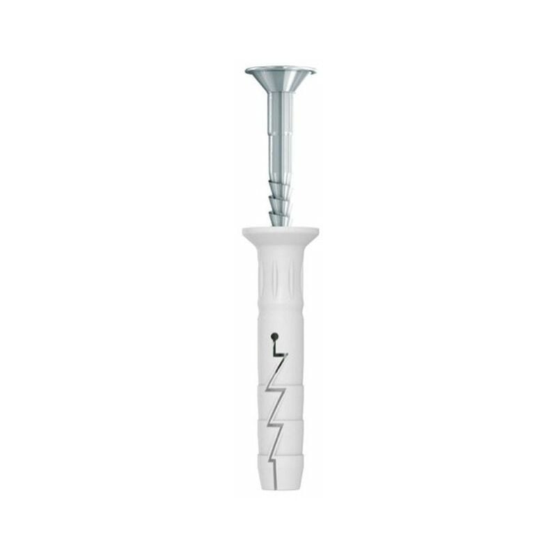 Nylon Hammer In Fixing With Countersunk Head 8X100 Pack of 20 - R-S1-FX-NO8L100/20 - Rawlplug