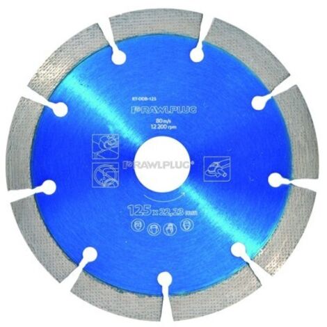 RawlPlug RT-DDB disque diamanté Turbo pour béton Concrete Regular Diamond Ø125mm