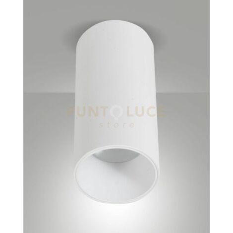 RAY PLAFONIERA BIANCA CILINDRICA A LED 15W 3000K 1440LM