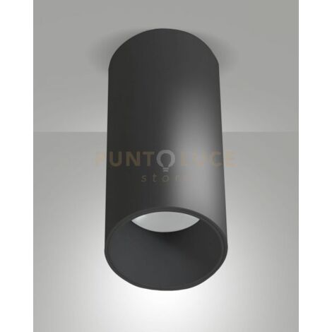 RAY PLAFONIERA NERA CILINDRICA A LED 15W 3000K 1440LM