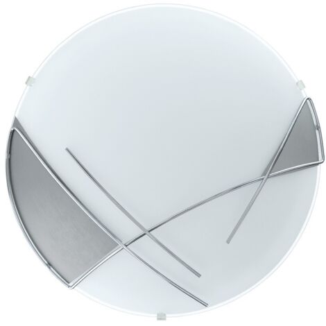 RAYA PLAFONIERA 60W E27 CROMO E SILVER