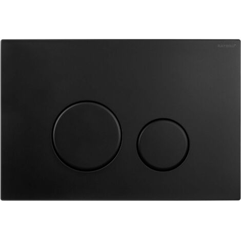 RAYBRO Cortado 35 Betätigungsplatte matt schwarz, passend für Geberit