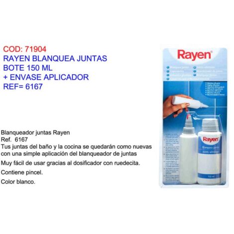 Rayen Sbianca Giunti Flacone da 150 ml con Contenitore Applicatore 6167