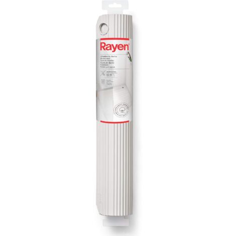RAYEN - Tapis douche caoutchouc antidérapant 50x50cm blanc