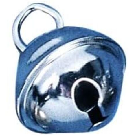 RAYHER - 10 PEZZI - CAMPANELLI IN METALLO SFERICI - Ø9MM - COLORE ARGENTO