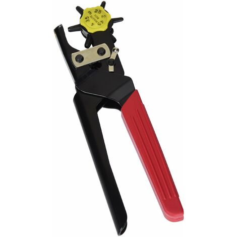 Rayher 22599000 Pinzatrice professionale a 6 punzoni, 24 cm, diametro del foro da 2 fino a 4,5 mm, per scheda in cartone incollato, 1 pezzo