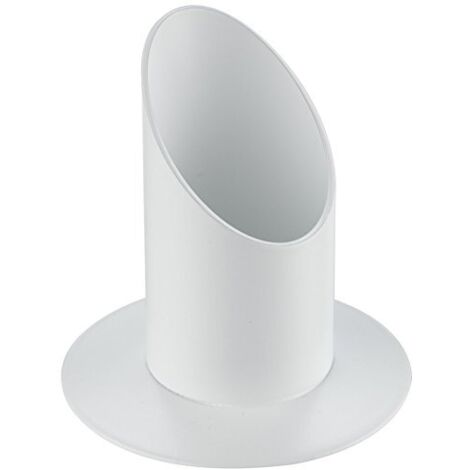 Rayher 2514102 Portacandele Bianco Opaco Metallo, Diametro 40 Mm, Candele Battesimo Comunione Cresima Matrimonio