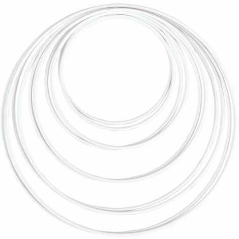 14 Cerchi In Legno Per Acchiappasogni Fai Da Te - Set Anelli Bambù 7 Misure Diverse Per Decorazioni Creative - Foto 9