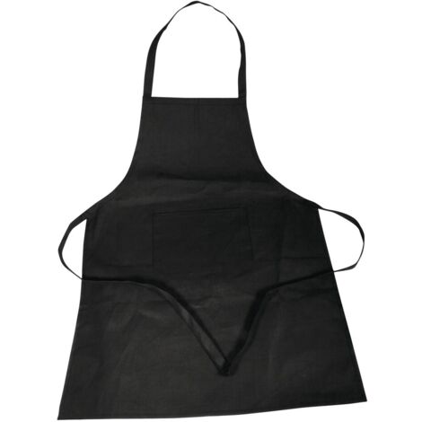 Rayher 38706576 grembiule in cotone, 70 x 95 cm, confezione da 1 pz, Nero