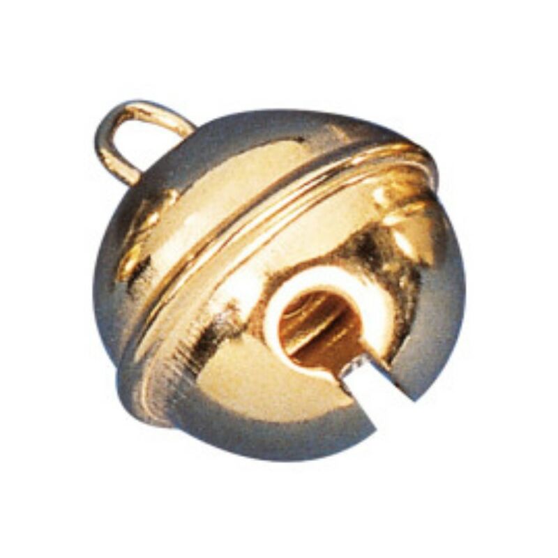 Image of 4 pezzi - campanelli sferici decorativi di metallo 24MM - colore oro - Rayher