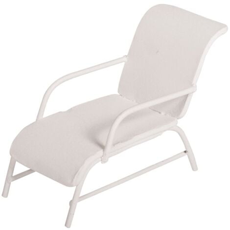 Rayher 46239102 Sedia A Sdraio, Bianco, 14 x 8 x 3.2 cm
