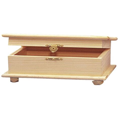 Rayher 6135000 - Cofanetto in legno, 10,5 x 19 x 13,5 cm