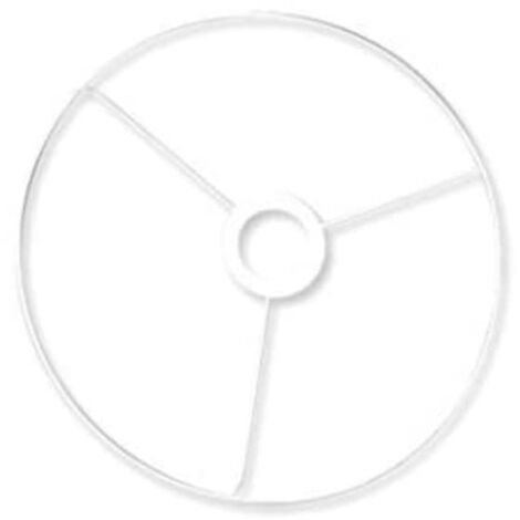 Rayher Anello con Croce, Placcato Bianco, 20 Cm Ø, 2300000