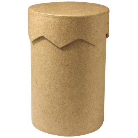 RAYHER - CONTENITORE CILINDRICO DI CARTAPESTA 8X12CM - CON COPERCHIO
