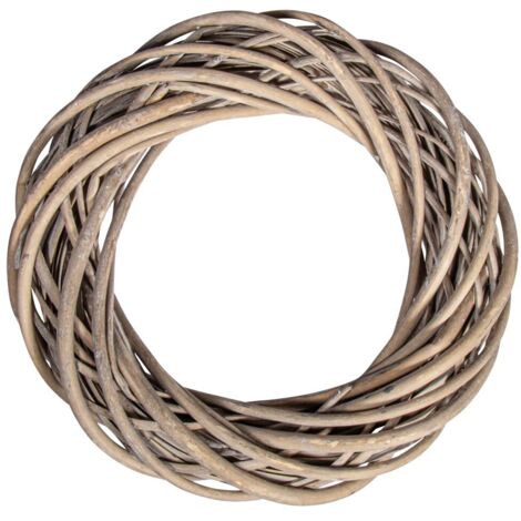 Rayher Corona di Salice Sfumata, Argento Grigio, Diametro 30 cm x 7 cm, 65393561, Legno, 30cm ø x 7cm