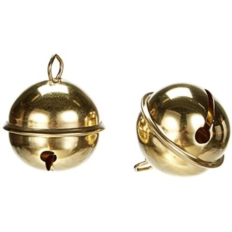 Rayher Deco-Campanelli di Metallo (Tondi), Oro, Busta 2 Pz, 2503506