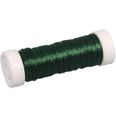 Rayher Filo Metallico per Bigiotteria, Verde Scuro, 0,30 Mm Ø, Rotolo 50 M, 2405513