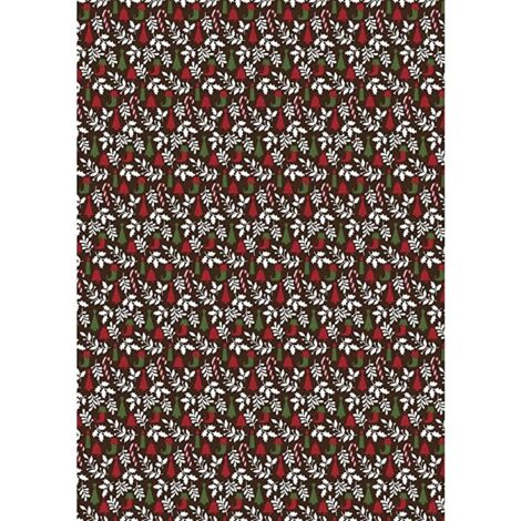 RAYHER - FOGLIO ADESIVO IN TESSUTO FABRIC STICKER 210MMx297MM - NATALIZIO