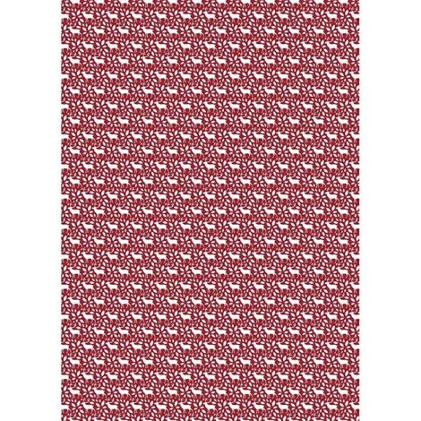 RAYHER - FOGLIO ADESIVO IN TESSUTO FABRIC STICKER 210MMx297MM - RENNE