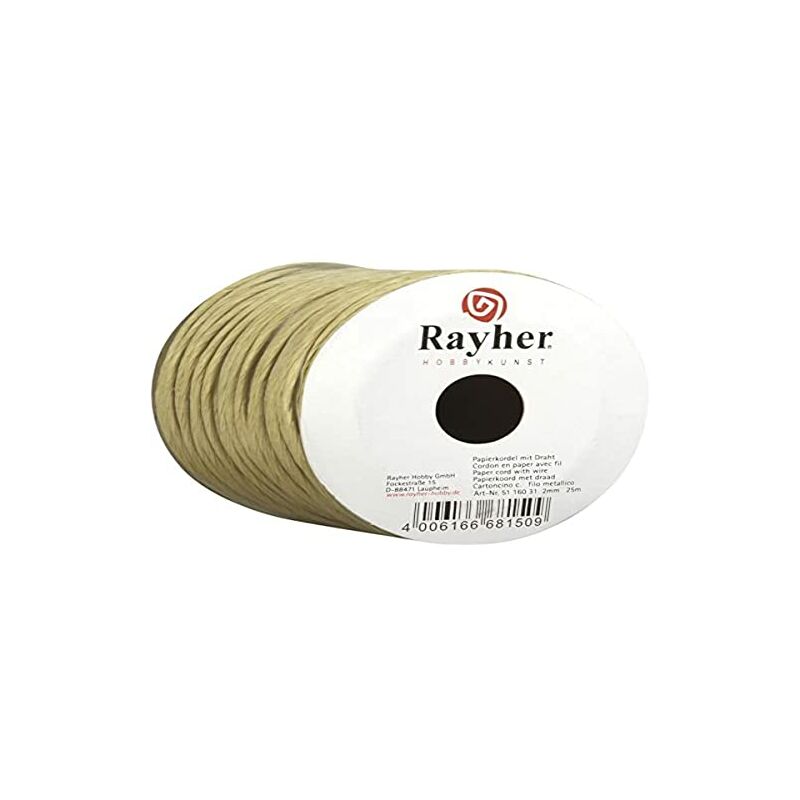 5116031 Cavo di Carta con Filo, 2 mm, Rotolo 25 m