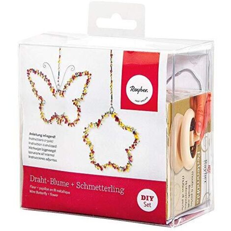 Rayher Kit Deco Fiore + Farfalla, 2X Fiore, 2X Farfalla, 24098000