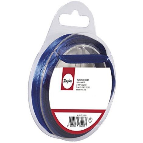 RAYHER - NASTRO DI RASO COLORE BLU SCURO- Ø7MM x 10MT
