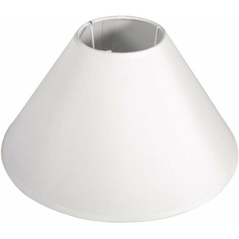 Rayher paralume rotondo conico, altezza 19 cm, 100% poliestere, per portalampada E27, da colorare e decorare, per lampade da terra o da tavolo, 2303102, Bianco