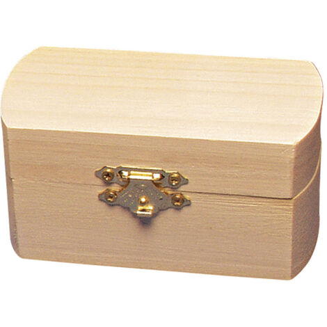 RAYHER - SCRIGNO PORTA OGGETTI IN LEGNONON TRATTATO - FORMA SEMI-OVALE 10x6CM