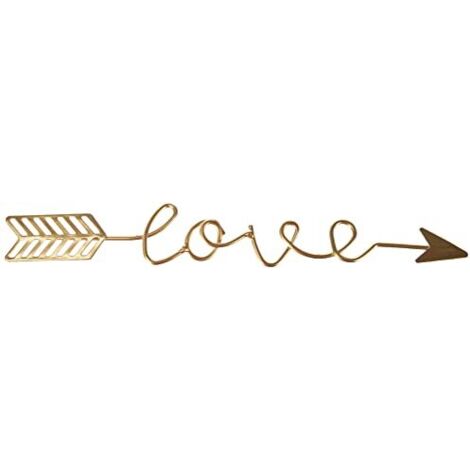 Rayher Scritta Metallo Love, Oro, 24X3,2X0,2Cm, Bus.Blis. 1Pz, 46199616