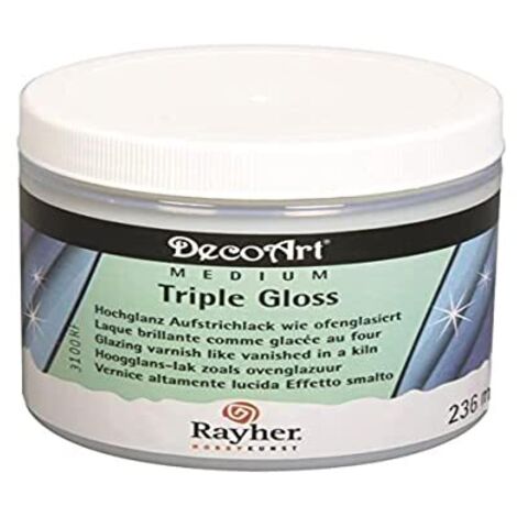 Rayher Triple Gloss - Vernice per interni, confezione da 236 ml (articolo 38067000)
