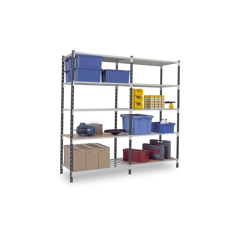 Matisère - Rayonnage d'atelier 5 nivx - Élément suivant - 2000x1000x800mm - 233kg/niv - Utilisable uniquement avec un module de départ