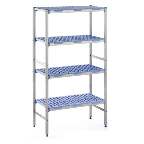 Rayonnage de Chambre Froide Modulaire - 500 x 890 mm - 4 Niveaux - Tournus
