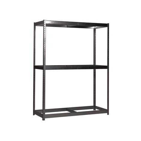 Rayonnage en métal anthracite 3 étagères 600 kgs dim.2000x1500x900mm sans vis